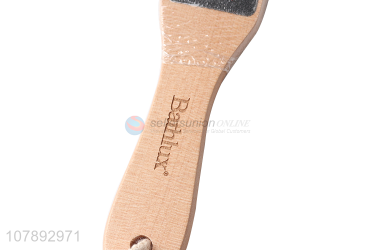 Hot selling wooden foot file foot callus scrub for foot care