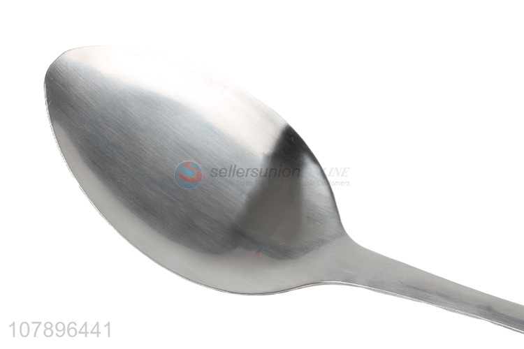 Good price silver stainless steel pointed spoon household kitchenware