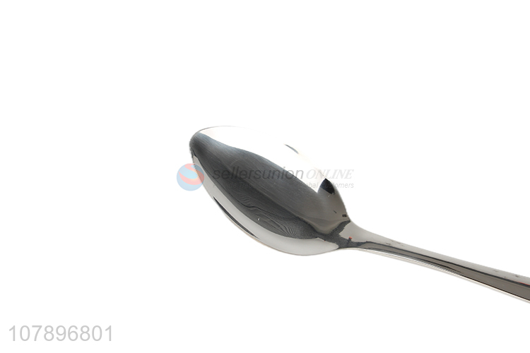 Low price wholesale silver stainless steel universal eating spoon