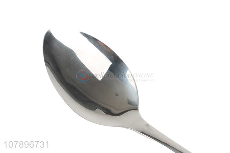 Yiwu Wholesale Silver Stainless Steel Chinese Knot Carved Spoon