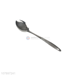 Wholesale stainless steel food-grade eating spoon with long handle