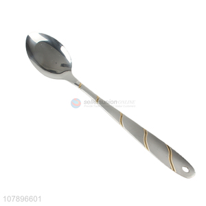 Low price silver stainless steel universal eating spoon wholesale