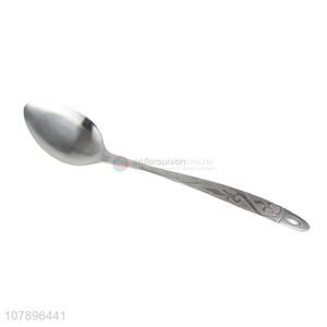 Good price silver stainless steel pointed spoon household kitchenware