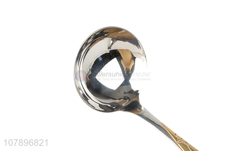 Lastest arrival silver universal stainless steel household spoon