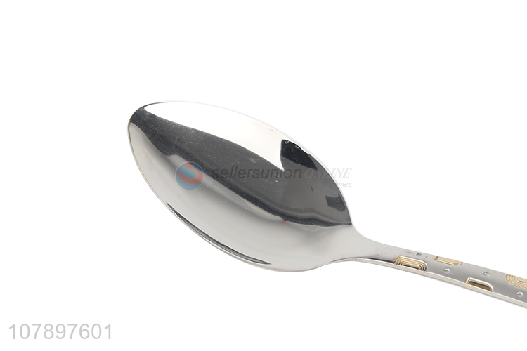 Factory wholesale silver stainless steel spoon for kitchen