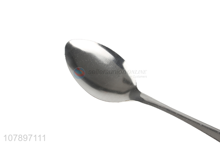 Hot selling stainless steel silver universal pointed spoon