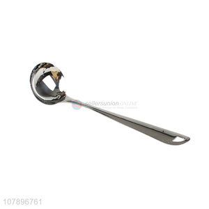 Wholesale silver stainless steel long handle hot pot soup spoon