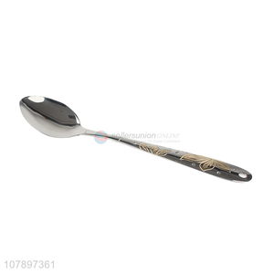 Good wholesale price long handle stainless steel pointed spoon