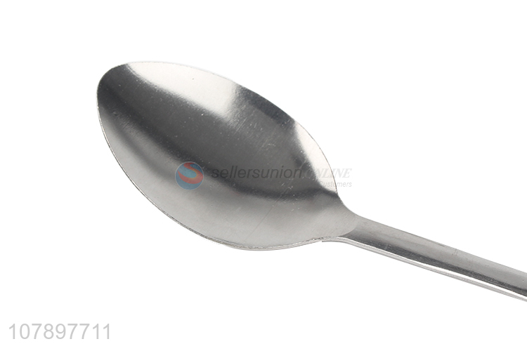 Yiwu wholesale silver stainless steel eating pointed spoon