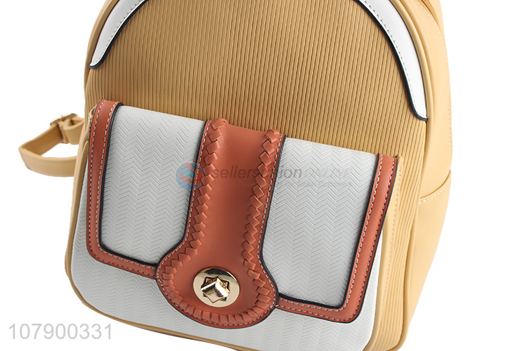 Fashion Style PU Backpack Casual Shoulders Bag For Girls