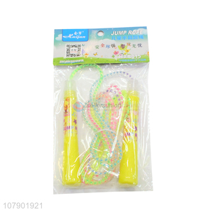 New product cartoon colorful crystal children <em>skipping</em> <em>rope</em> kids jump <em>rope</em>