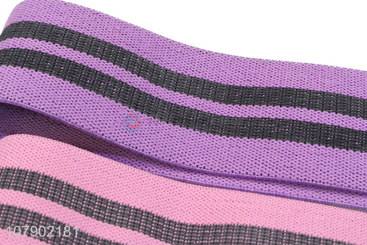 Factory supply fashion yoga fitness elastic knitted fabrics resistance bands