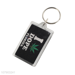 Custom Acrylic Tag Keychains Fashion Key Chain Cheap Souvenir