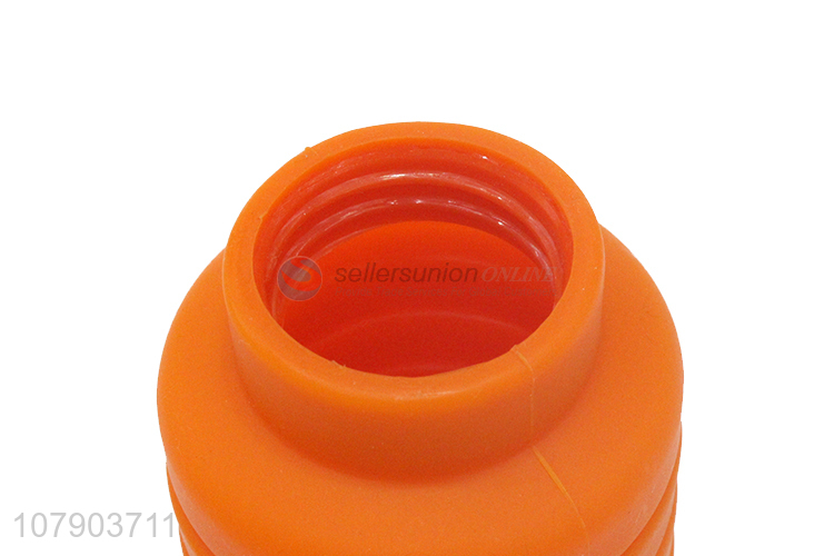 Hot products orange foldable non-toxic silicone cup water bottle