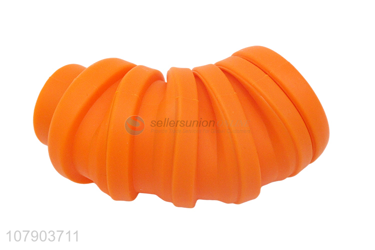 Hot products orange foldable non-toxic silicone cup water bottle