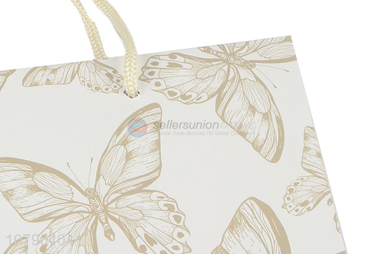 New simple butterfly paper printing packaging bag gift bag