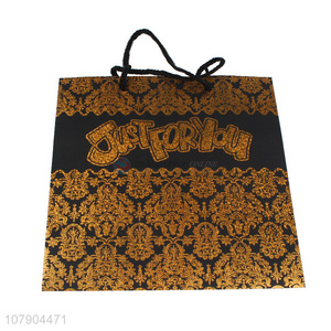 Hot selling golden laser hot stamping holiday gift bag