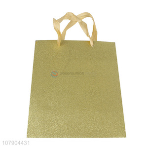 Low price grass green holiday gift bag paper packaging bag