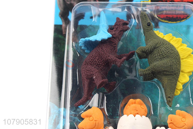 Hot Sale Novelty Stationery Cute Dinosaur Egg Eraser Students Erasers