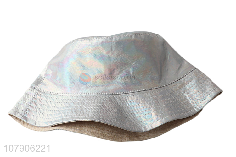 Wholesale women double-sided UV protection reflective bucket hat sun hat