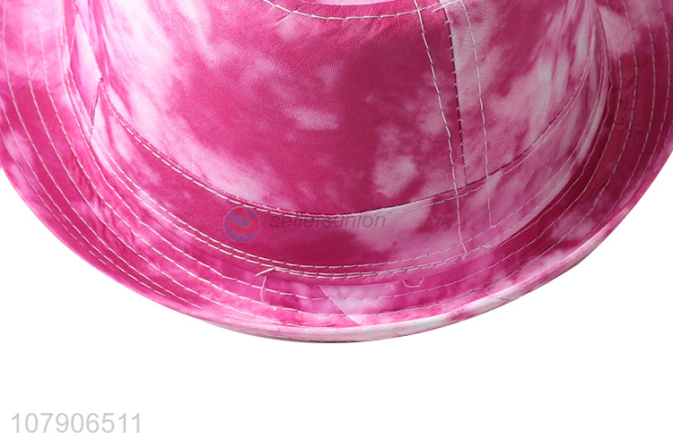 New arrival creative tie-dye fedora hat fashion panama jazz hat sunhat