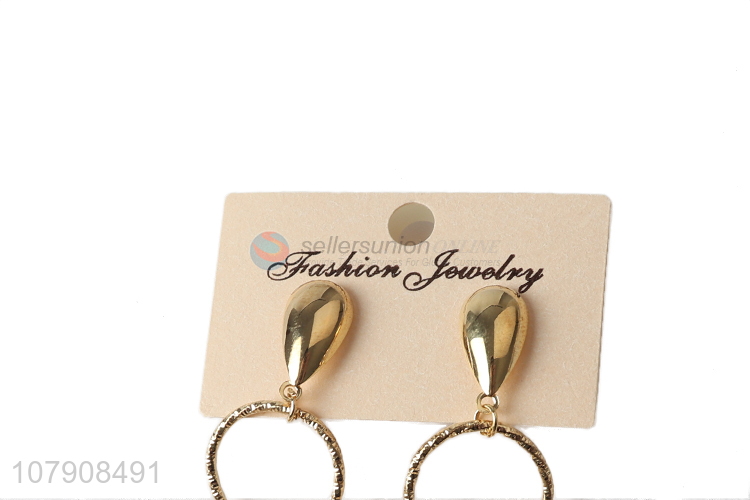 China sourcing gold metal decorative fashion jewelry lady earrings