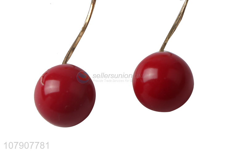 Fashion products cherry design earrings long drop for women jewelry