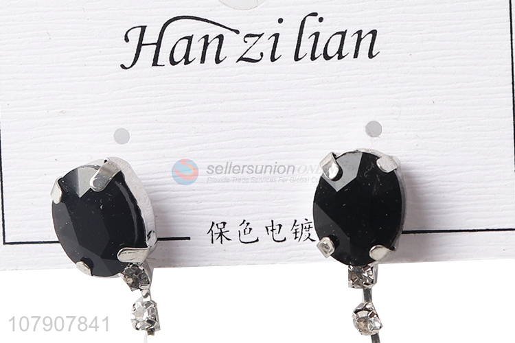 Popular products black drop earrings for women jewelry