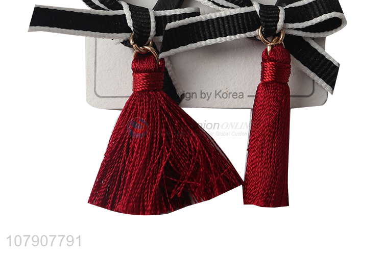 Factory price durable decorative jewelry long tassel earrings for women