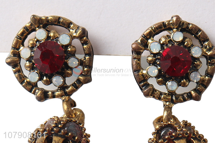 Popular product chinese style red tassel earrings for jewelry