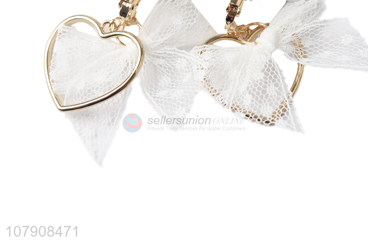 Factory price durable heart shape metal women earrings for sale