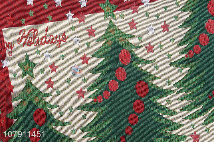 Custom Christmas Tree Pattern Pillow Case Cushion Cover