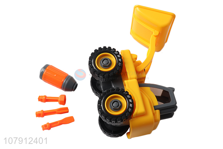 China supplier kids plastic toy vechicle engineering construction truck toy