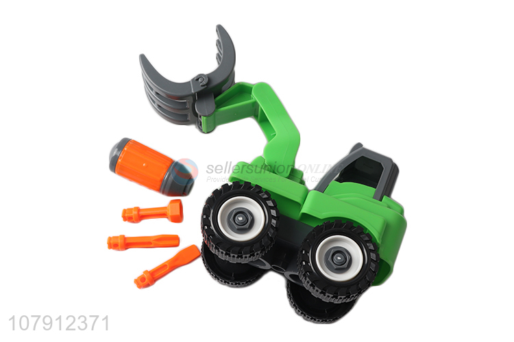 Customized plastic toy car construction truck toy with high quality