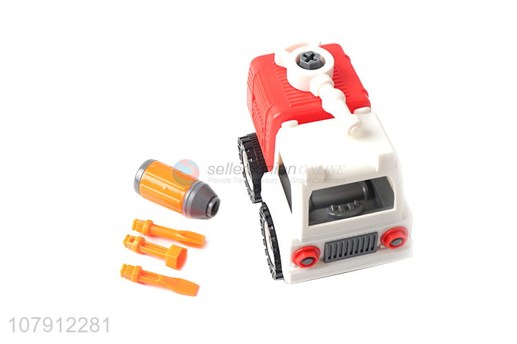 Factory price plastic toy vechicle fire fighting truck foamwater tank