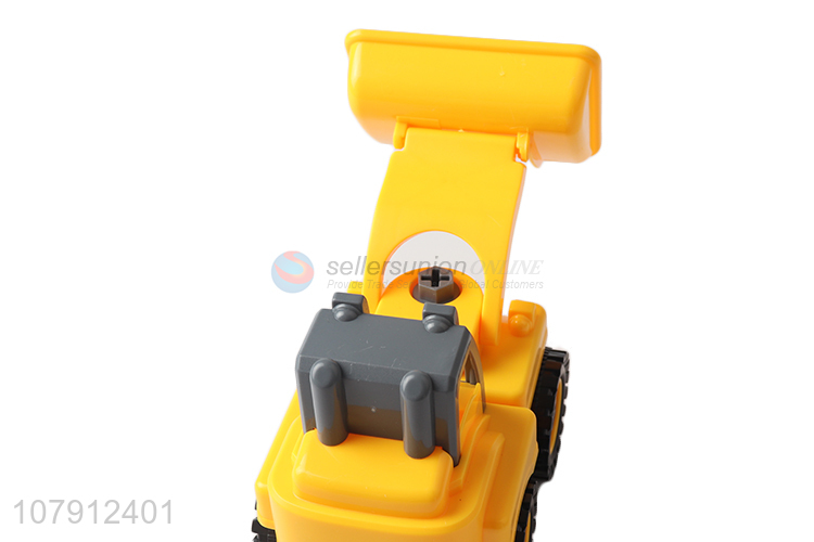 China supplier kids plastic toy vechicle engineering construction truck toy