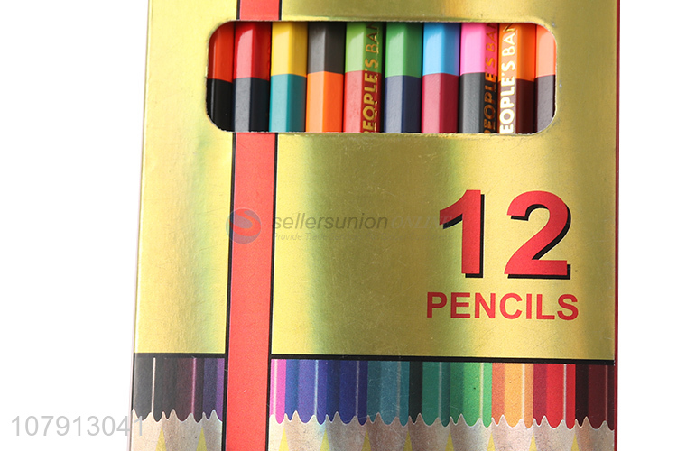 Factory direct sale 12 double-head color drawing pencils for children