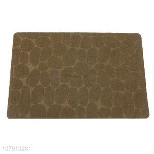 Good sale household microfiber embossed pattern PVC bottom carpet