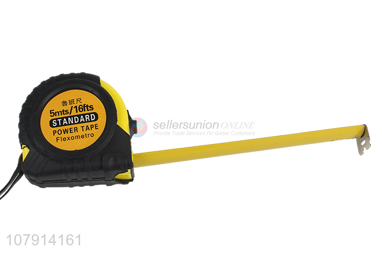 Low price wholesale black plastic box ruler retractable tape measure