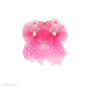 New Product Rabbit Ear Pearl Hair Clip Baby Girls Hair Accessory