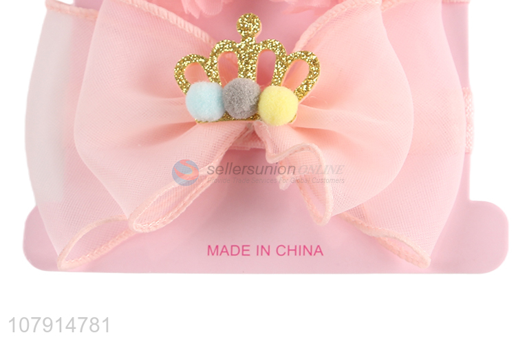 New Design Baby Girls Handmade Flowers Crown Headband Hair Band