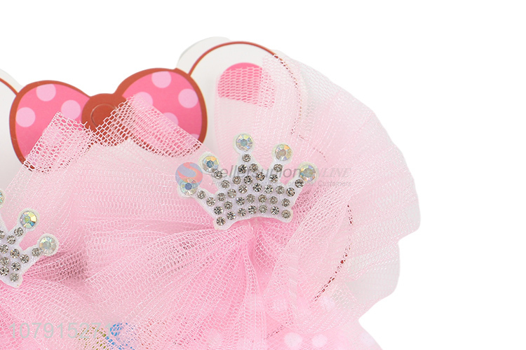 Custom Crown Hair Clips Pink Hairpin For Little Girls