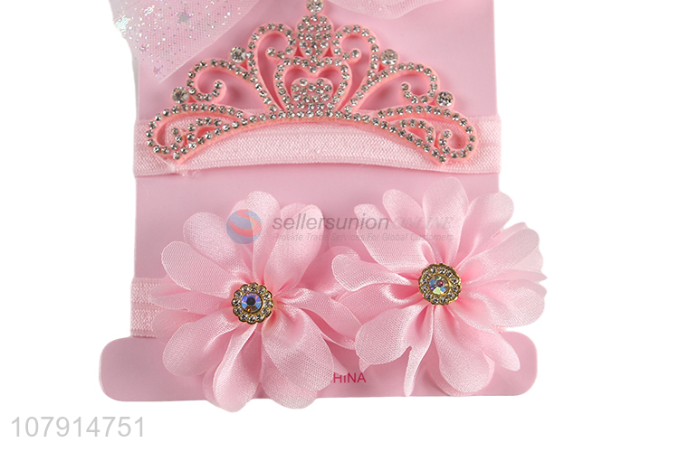 Fashion Design Rainbow Crown Headband Little Girl Hair Band