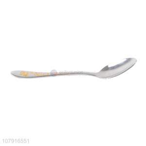 New product eco-friendly reusable stainless steel spoon for tableware