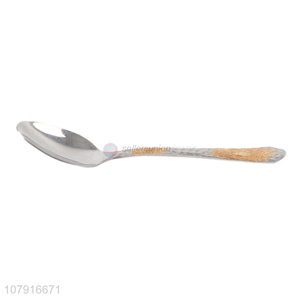 Simple design durable stainless steel home hotel tableware spoon for sale