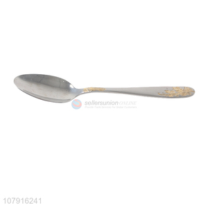 Good quality durable reusable tableware spoon with long handle