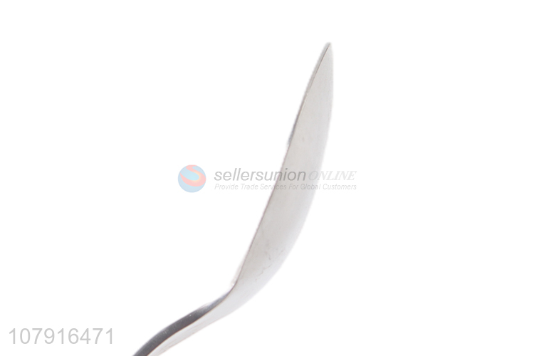 Hot selling stainless steel tableware spoon with flower pattern handle