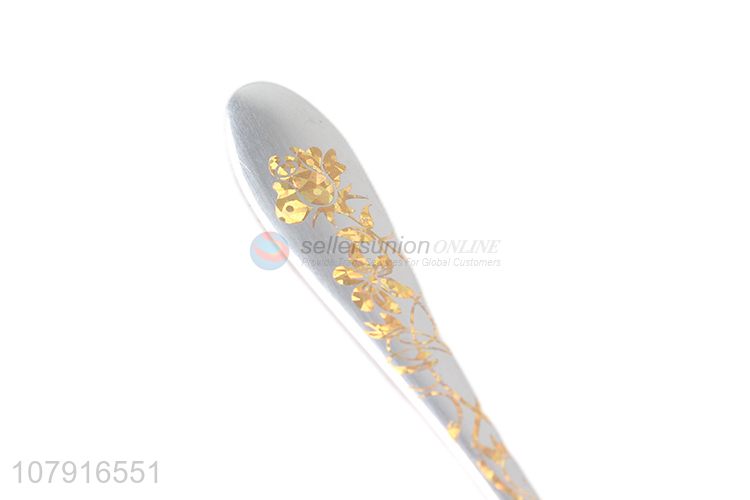 New product eco-friendly reusable stainless steel spoon for tableware