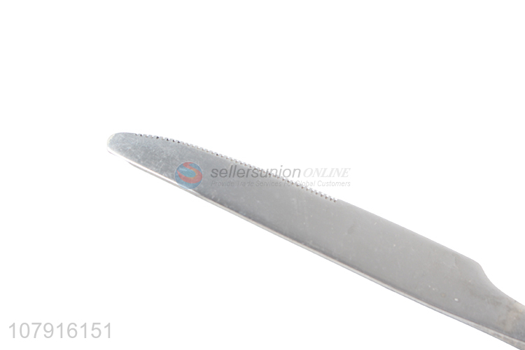 Factory price stainless steel non-slip handle knife for dinnerware