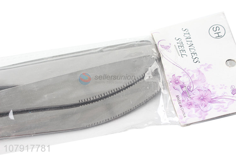 Low price wholesale silver stainless steel food grade table knife